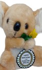 Russ Koala Bear Holding Flower 6  Plush Stuffed Has Original Tags Tan White 1979