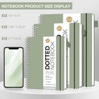 Bullet Dotted Journal - Dot Grid Spiral Notebook B5  140 Pages  100 Gsm Thick Pa
