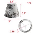 Drum Lamp Shade Fabric Lampshade Table Lampshade Floor Lamp Shade White black   