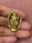Mini Brass Dancing Ganesha Idol  1 2 Inch Ganesh Murti Narthana Ganapathi Statue