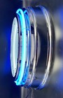 19  Moon Pie Marshmallow Sandwich 1917 Sign Double Blue Neon Clock