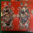 Complete  Vtg    67 Springbok Jigsaw Puzzle  chinese Door Guardians   500 Pc 