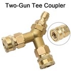 3 8 Fitting Pressure Washer Tee Splitter Coupler 5000psi Brass 4 0 Gpm