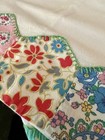 Vintage Hand Made Shabby Chic Quilt Patchwork Edge Bistro Tablecloth 34x34