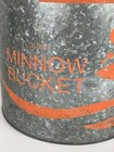 Vintage Old Pal Woodstream Galvanized Floating Minnow Bucket Excellent Condition