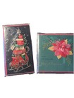 Papyrus Embellished Christmas Cards 2 Pak   3 Per Pack   Sleigh And Poinsettia