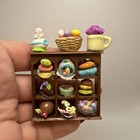 Ooak Dollhouse Miniature 1 12 Scale Shelf With Easter Miniatures Artisan