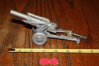 Vintage Marx Battleground American Army Non-firing Silver Cannon - Mpc