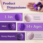 Eralivmart Silicone Magnetic Ball Toys For Adult 6pcs 1 1 Inches  Purple