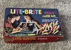 Hasbro Lite Brite Pegs Refill Kit With 8 Colors 437 Pieces No  5455 Vintage 1968