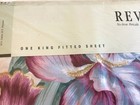 Revman King Fitted Sheet Vintage No Iron Percale New Sealed Floral Arcadia Usa