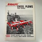 Brady Chisel Plows 1000 Series Plows Deeper Vintage Farming Brochure Sk13