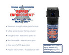 Pepper Enforcement 2 Oz  Cone Fog Pepper Spray Police Strength 10  Oc Flip Top