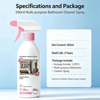 Multi-purpose Bathroom Cleaner Spray limescale Remover mild Formula fresh Scent