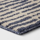 2 5 x3 8  Washable Modern Dashes Hi low Tufted Loop Accent Rug Blue - Room