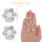 20pcs Mini Hair Clips For Women Pearl Hair Clips With Flower Design Small Claw