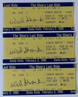 Lot Of 3 Willie Shoemaker Signed Bet Tickets From Last Race Santa Anita Jsa Coa