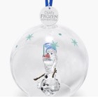 New In Box Swarovski Disney Frozen Olaf Snowman Crystal Ball Ornament  5625132