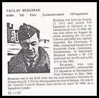Czech Battle Of Britain Pilot Vaclav Bergman Dfc  Signed Raf B6bv Cover