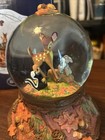 Disney Hallmark Bambi   Thumper Snow Globe    forest Friends Forever    Clx2012