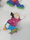 1990 s Disney Goof Troop Figures Set Of 4 - Kelloggs Cereal Mailer Box Vintage 