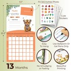 Baby First Year Calendar Set With Stickers Milestone Journal White
