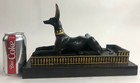Egyptian Bronze Anubis Egypt Dog Collectible Bronze Sculpture Statue Gilt Gold