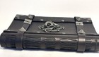 Handmade Leather Grimoire Book Of Shadows Spell Book Blank Pages Journal Bat