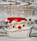 Rare   Vintage Holt Howard King Santa Wall Pocket                   Amazing Condition 