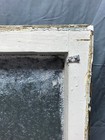 Antique Shabby Florentine Privacy Glass Window Sash 22x23 Vtg Chic Old 1104-22b