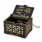 You Are My Sunshine Music Box Gift For Mom dad To Daughter Hand Crank Toy Craft