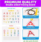 Magnetic Alphabet Tracing Board - Double Sided Letters   Numbers Magnetic Tracin