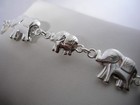 Elephant Bracelet With Mother And Baby High Polished In Sterling Silver 7 1 2 