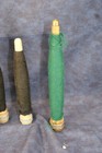 Lot Of 4 Vintage  Wooden Textile Quill Bobbins  Spools With Thread