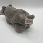 1996 Ty Beanie Baby Plush Spike The Rhino   Rhinoceros Stuffed Animal 7  - Nwt