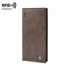 Mens Leather Wallet Long Credit Card Holder Bifold Purse Clutch Pocket New