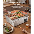 22  Commercial Electric Countertop Griddle Flat Top Grill Hot Plate