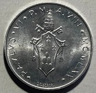 Vatican 5 Lire 1970 - Pelican Piercing Breast To Feed Young - Pope Paul Vi - Unc