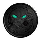 2022 Ghana 5 Cedis Alien Rhodium Plated 1 Oz Silver Proof Coin