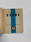 Oaf  United States Army Navy Pocket Guide To Burma World War Ii 1943 Pb
