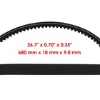 Caltric 43d-e7641-00-00 Clutch Drive Belt For Yamaha Raptor 90 Yfm90r 2009-2013