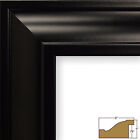 Craig Frames Contemporary Upscale  2 Inch Wide Satin Mica Black Picture Frame