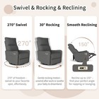 270   Power Swivel Glider Rocker Recliner Chair Nursery Rocking Nursing Chair Usb