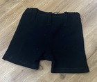 1930s Black All Wool Swim Trunks Art Deco Swimwear Strong Man   Men   s Small