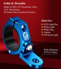 Brcovan 2pcs Utv Whip Light Mounts Led Light Bar Mounting Bracket Blue