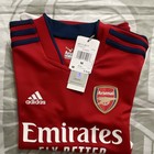 Adidas Arsenal Soccer Jersey M Red White Soccer Official Licensed