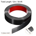 39 4ft X 1 58  Wall Trim Self Adhesive Stainless Steel Brushed Finish Trim Black