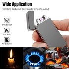 Lighter Rechargeable Plasma Windproof Usb Electric Flameless Dual Arc Cigarette
