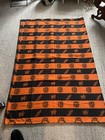 Vintage Cloth Fabric Halloween Tablecloth 80    X 59    Pumpkin  Bat   Ghost