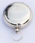 Silver Pocket Compass With Lid     Vintage Style Nautical Directional Gift